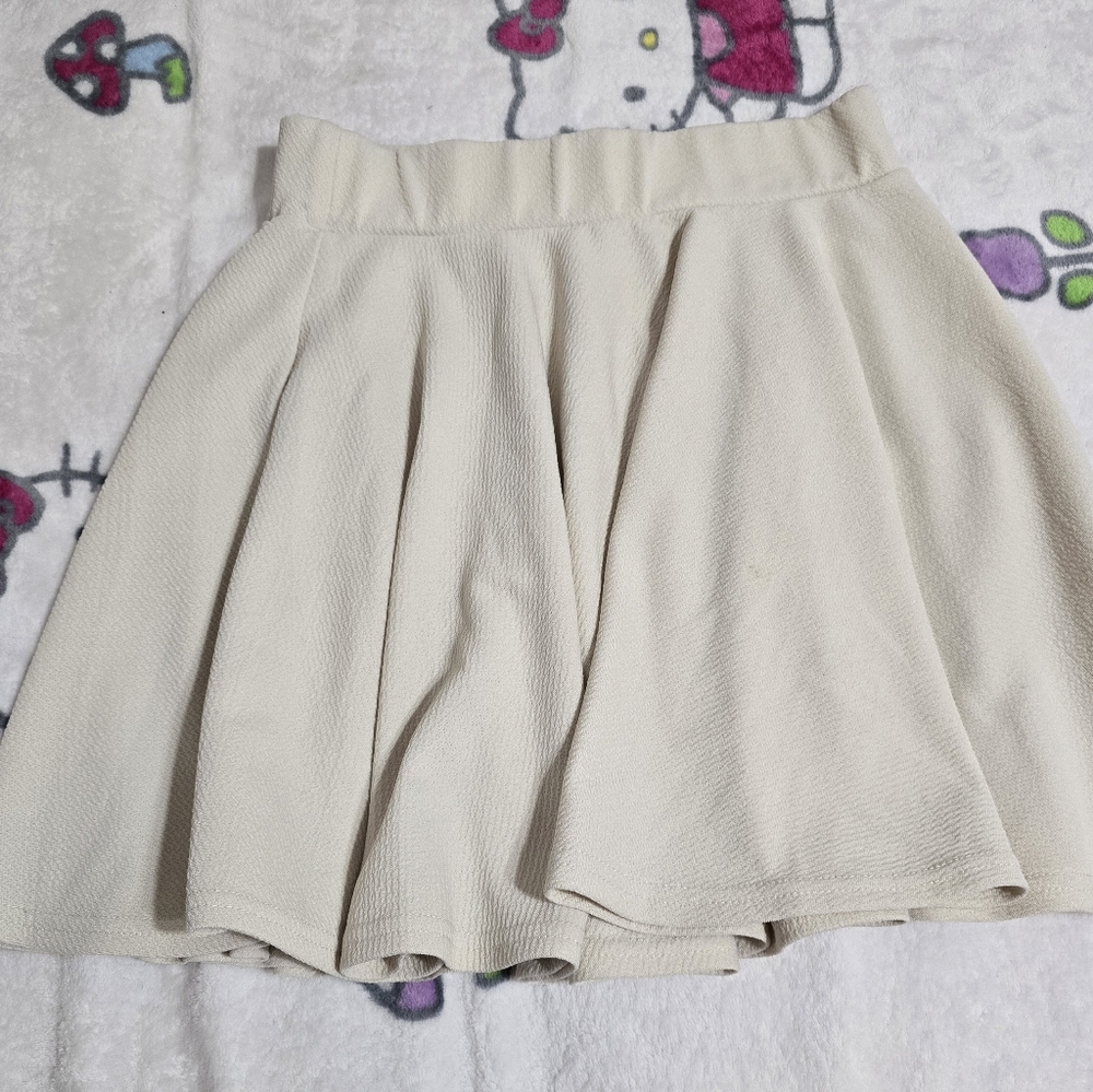 Othr Elegant Beige Skater Skirt